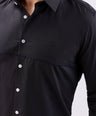 Crocodile Semi Casual Slim Fit-Pirate Black