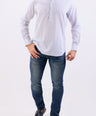 Crocodile Semi Casual Stripe Regular Fit-Insignia Blue