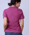 CROCODILE LADIES PIMA POLO HS-Purple Boysenberry