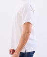 Crocodile Leisure Fit Linen Shirt-Off White