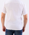 Crocodile Leisure Fit Linen Shirt-Off White