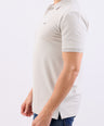 Crocodile Pique Solid Slim Fit Polo-Gray Down