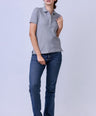 CROCODILE LADIES PIMA POLO HS-Castor Gray