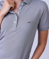 CROCODILE LADIES PIMA POLO HS-Castor Gray