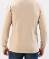 Crocodile Crew Neck Single Jersey Slim Fit-Beige