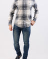 Crocodile Semi Casual Checks Slim Fit-Creme Brulee