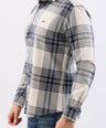 Crocodile Semi Casual Checks Slim Fit-Creme Brulee