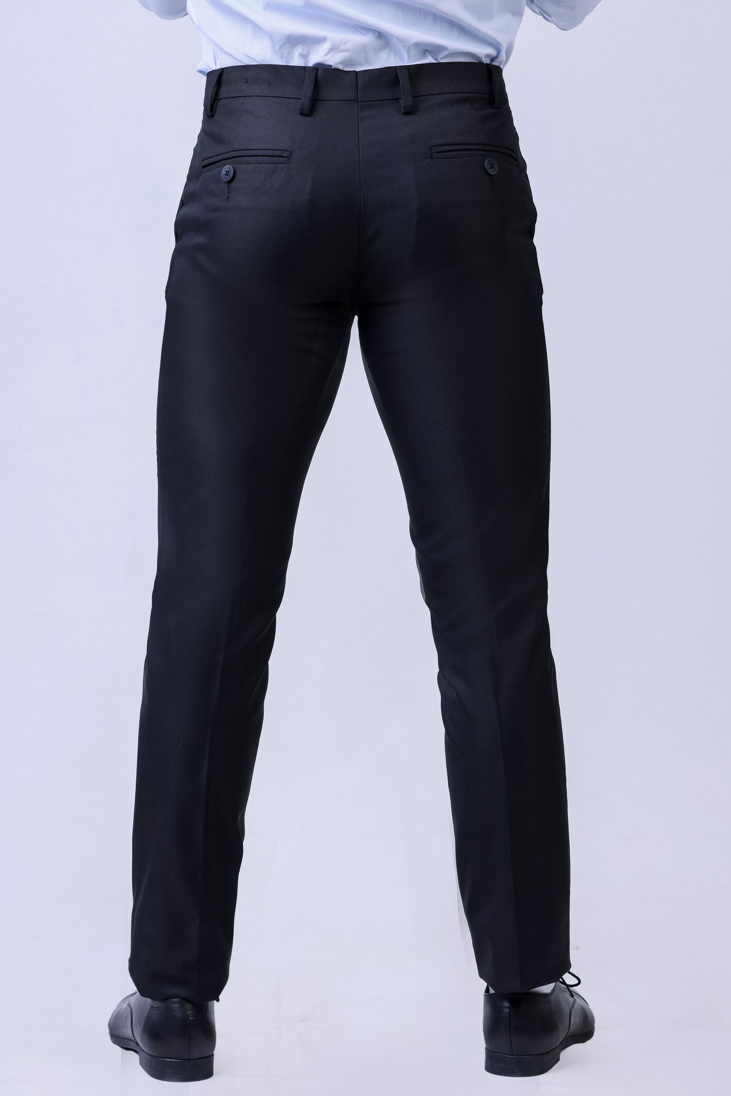 CROCODILE MEN ENTRY FORMAL SLIM FIT TROUSER-Black