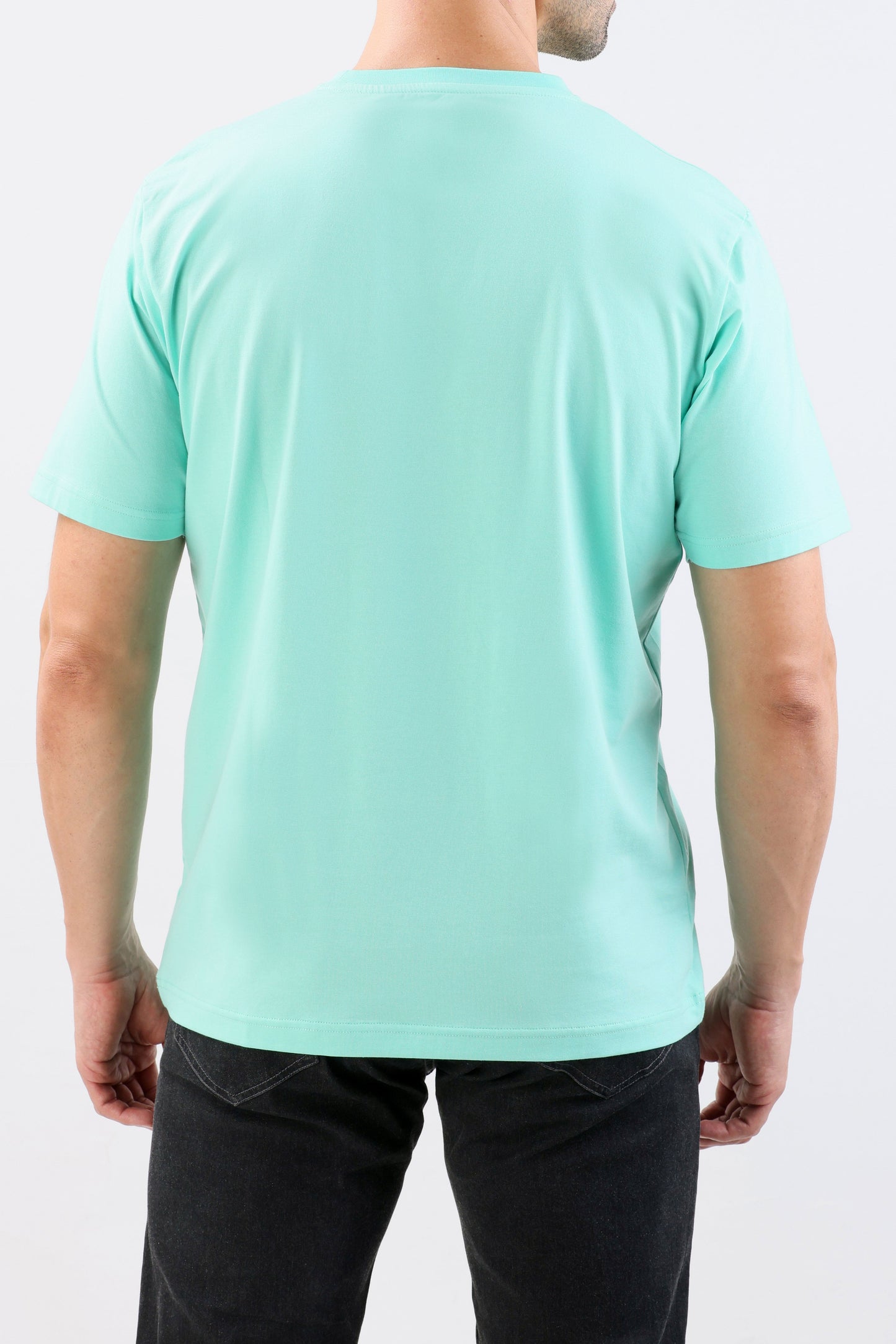 Crocodile Crew Neck Single Jersey Regular Fit-Biscay Green