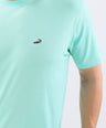 Crocodile Crew Neck Single Jersey Regular Fit-Biscay Green