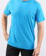 Crocodile Crew Neck Single Jersey Regular Fit-Methly Blue