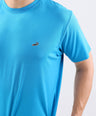 Crocodile Crew Neck Single Jersey Regular Fit-Methly Blue