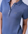 CROCODILE LADIES PIMA POLO HS-Blue China