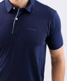 Crocodile Single Jersey Slim Fit Polo-Blue Depths