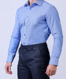 CROCODILE MEN EVENING SHIRT SLIM FIT FS-Baby Blue