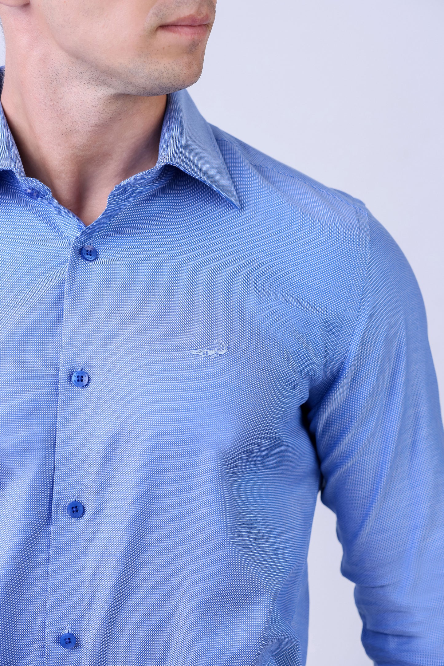 CROCODILE MEN EVENING SHIRT SLIM FIT FS-Baby Blue