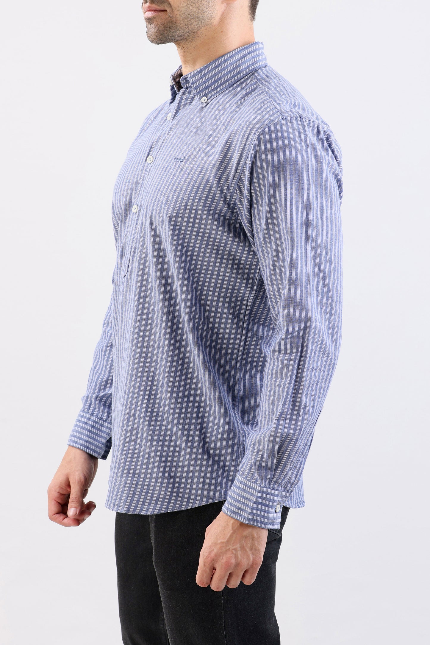 Crocodile Semi Casual Stripe Regular Fit-True Navy