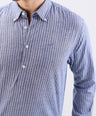 Crocodile Semi Casual Stripe Regular Fit-True Navy