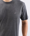 Crocodile Crew Neck Single Jersey Regular Fit-Charcoal
