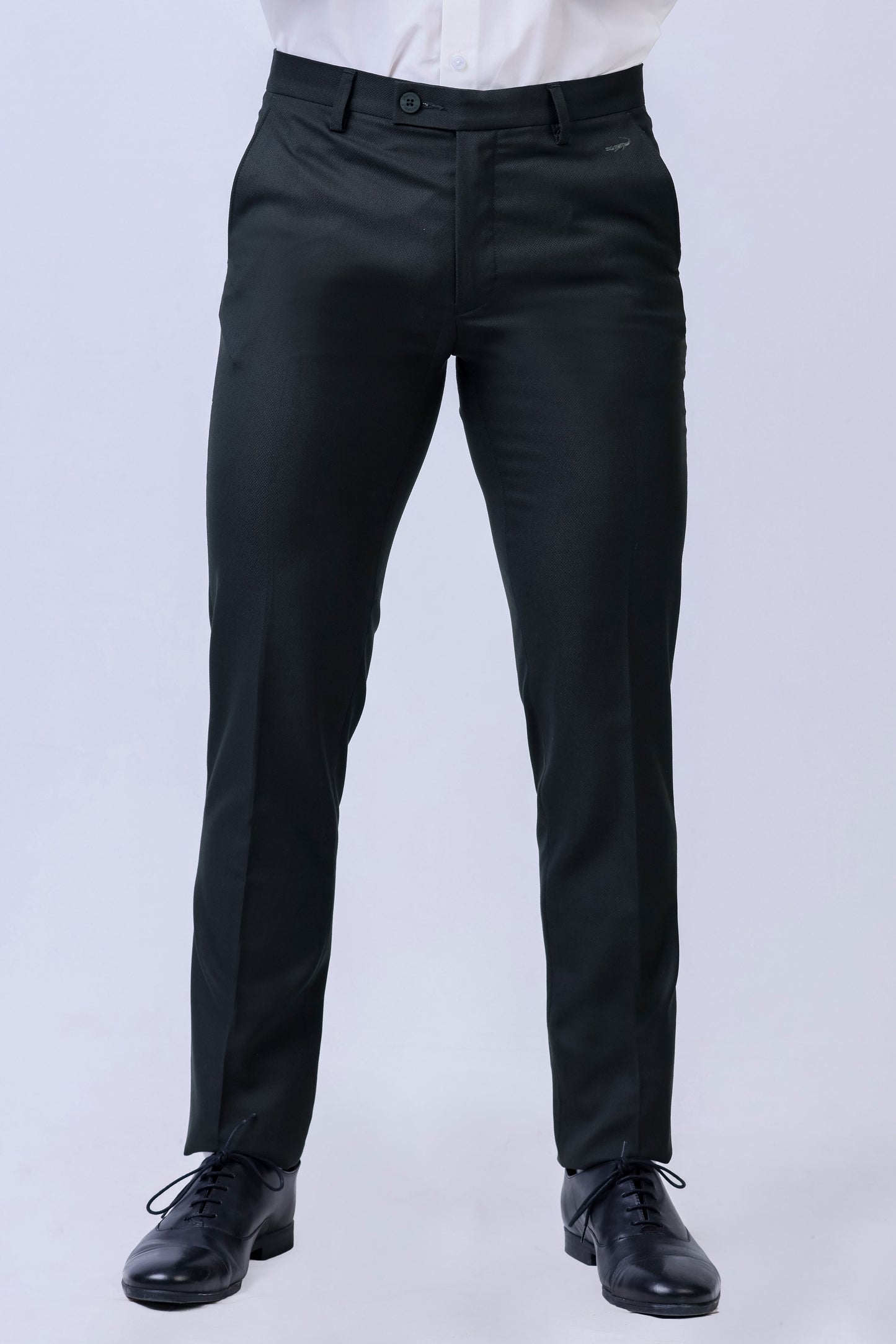 CROCODILE MEN ENTRY FORMAL SLIM FIT TROUSER-Licorice