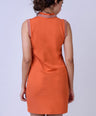CROCODILE LADIES POLO DRESS-Burnt Orange