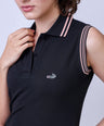 CROCODILE LADIES POLO DRESS-Black