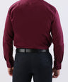 Crocodile Plain Slim Fit Evening Shirt-Windsor Wine