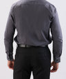 Crocodile Plain Slim Fit Evening Shirt-Charcoal