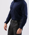 Crocodile Plain Slim Fit Evening Shirt-Dark Denim