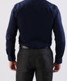 Crocodile Plain Slim Fit Evening Shirt-Dark Denim