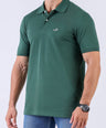 Crocodile Supima Polo Pique Solid Regular Fit - Evergreen