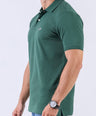 Crocodile Supima Polo Pique Solid Regular Fit - Evergreen