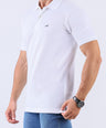 Crocodile Supima Polo Pique Solid Regular Fit - White