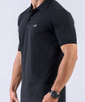 Crocodile Supima Polo Pique Solid Regular Fit - Black