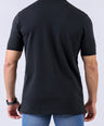 Crocodile Supima Polo Pique Solid Regular Fit - Black