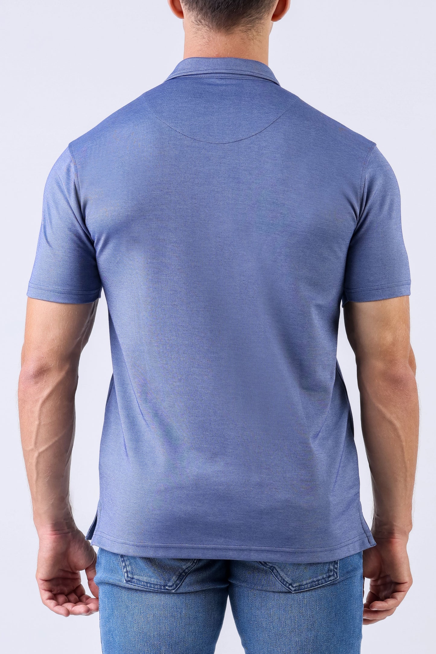 Crocodile Elitech Plain Polo Slim Fit - Princess Blue