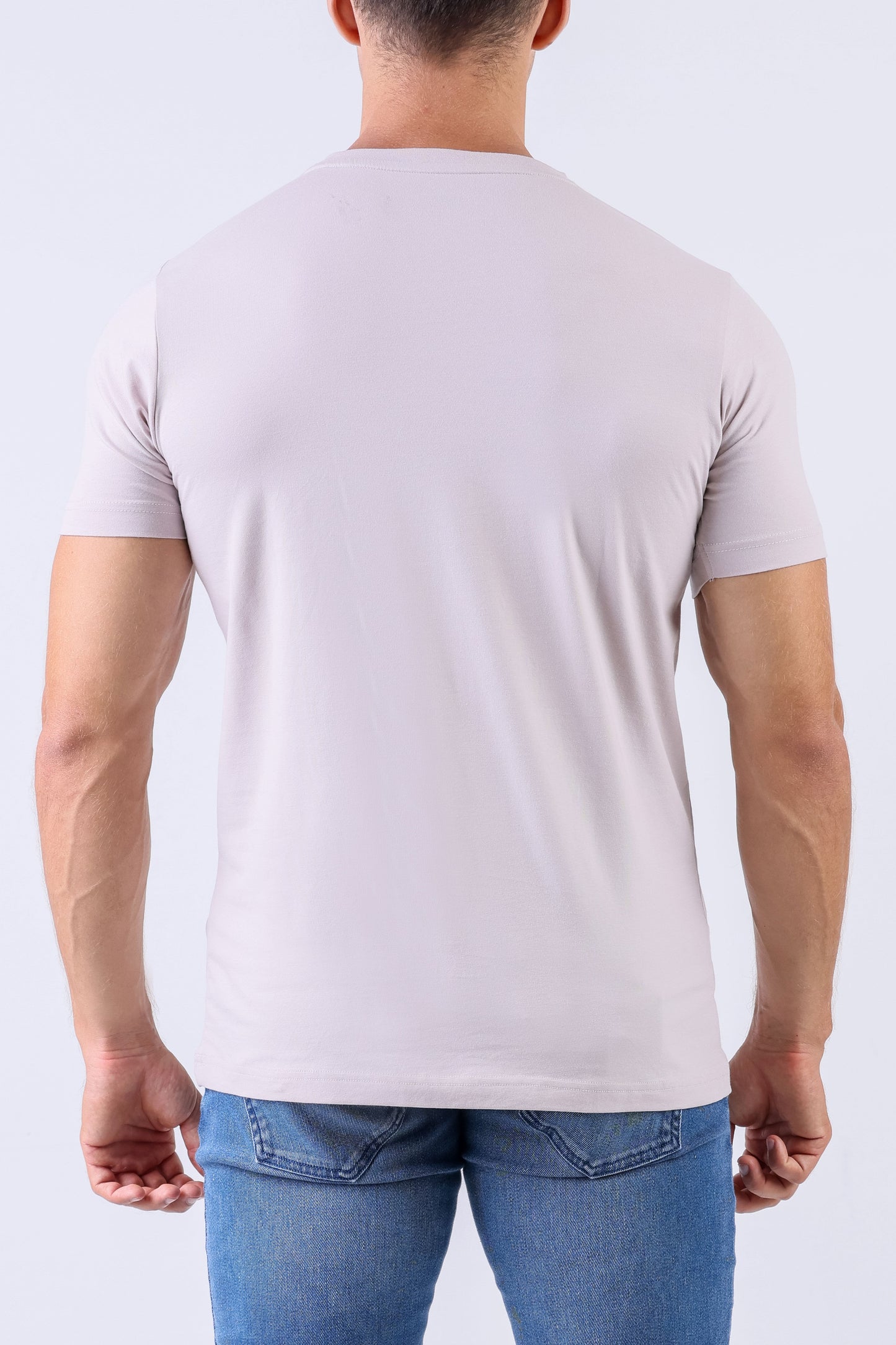 Crocodile Crew Neck Single Jersey Action Fit - Lavender Blue