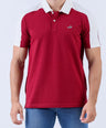 Crocodile Men Casual Polo Pique Solid Slim Fit - Biking Red