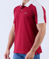 Crocodile Men Casual Polo Pique Solid Slim Fit - Biking Red