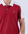 Crocodile Men Casual Polo Pique Solid Slim Fit - Biking Red
