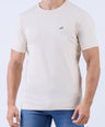 Crocodile Crew Neck Single Jersey Action Fit - Bleached Sand