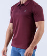 Crocodile Elitech Plain Polo Slim Fit - Oxblood Red