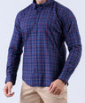 Crocodile Men Casual Checks Slim Fit Shirt - Astral Aura
