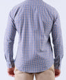 Crocodile Men Casual Checks Slim Fit Shirt - Copper Brown