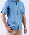 Crocodile Men Casual Plain Slim Fit Shirt - Mdnight