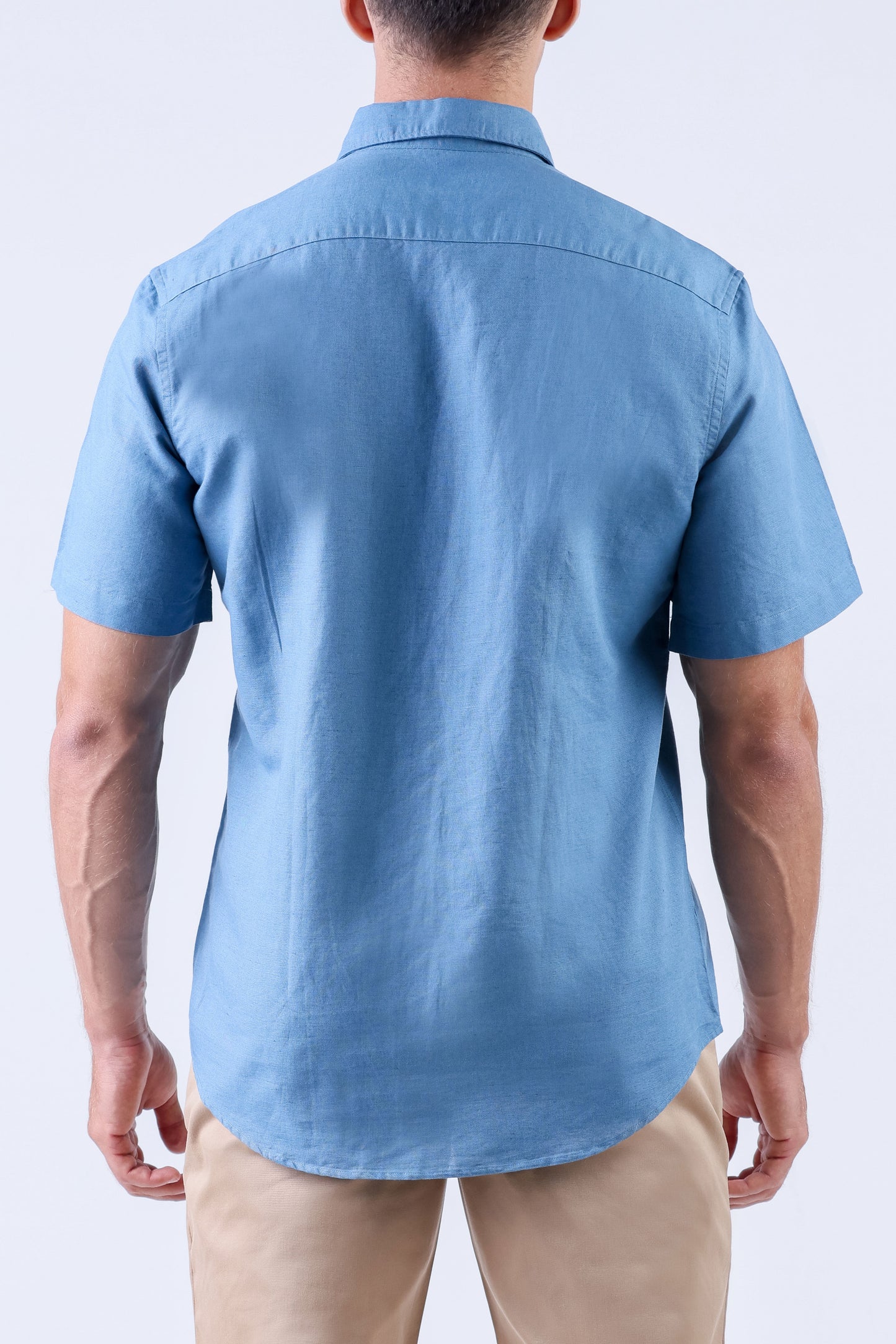 Crocodile Men Casual Plain Slim Fit Shirt - Mdnight