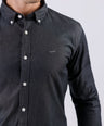 Crocodile Men Casual Plain Slim Fit Shirt - Black
