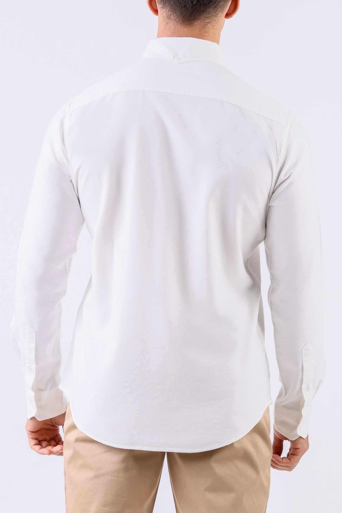 Crocodile Men Casual Dobby Slim Fit Shirt - White