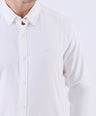 Crocodile Men Casual Dobby Slim Fit Shirt - White