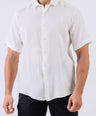 Crocodile Men Casual Plain Slim Fit Shirt - White